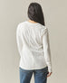 Women's Premium Slub Crew Long Sleeve Tee - Bone